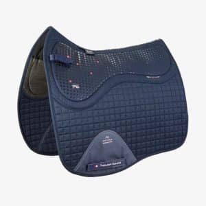 Premier Equine Tech Grip Pro Anti-Slip Saddle Pad - Dressage Square - Navy