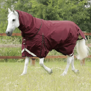 Premier Equine Buster dækken med Snug Fit hals - 400g - Burgundy, 5,0 115cm