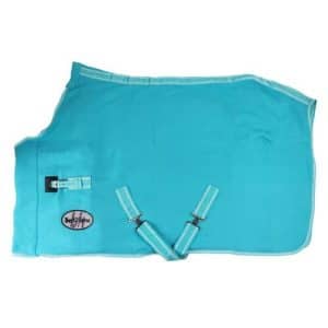 Fleece dækken til pony - Turkis, 115cm