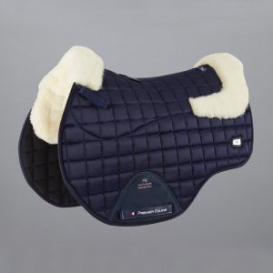 Premier Equine Atlantis CC Satin spring underlag - Navy/natur merino