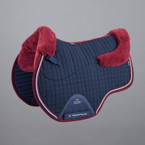 Premier Equine European CC Merino spring underlag - Navy/Burgundy
