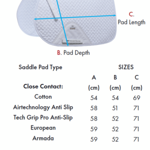 Premier Equine European CC Merino spring underlag - Navy/Navy