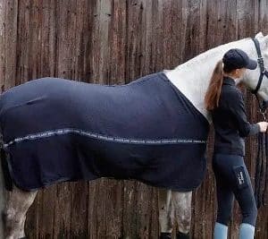 Kingsland - stalddækken Henley Cotton Waffle Rug - Navy - 5'0/115CM / Navy