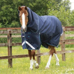 Premier Equine Titan 200g Turnout dækken med Snug-fit hals - Navy