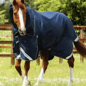 Premier Equine Titan 40g Overgangsdækken med Snugfit Hals Navy