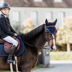 Kentucky - Spring underlag med glimmerkant- Navy - Full